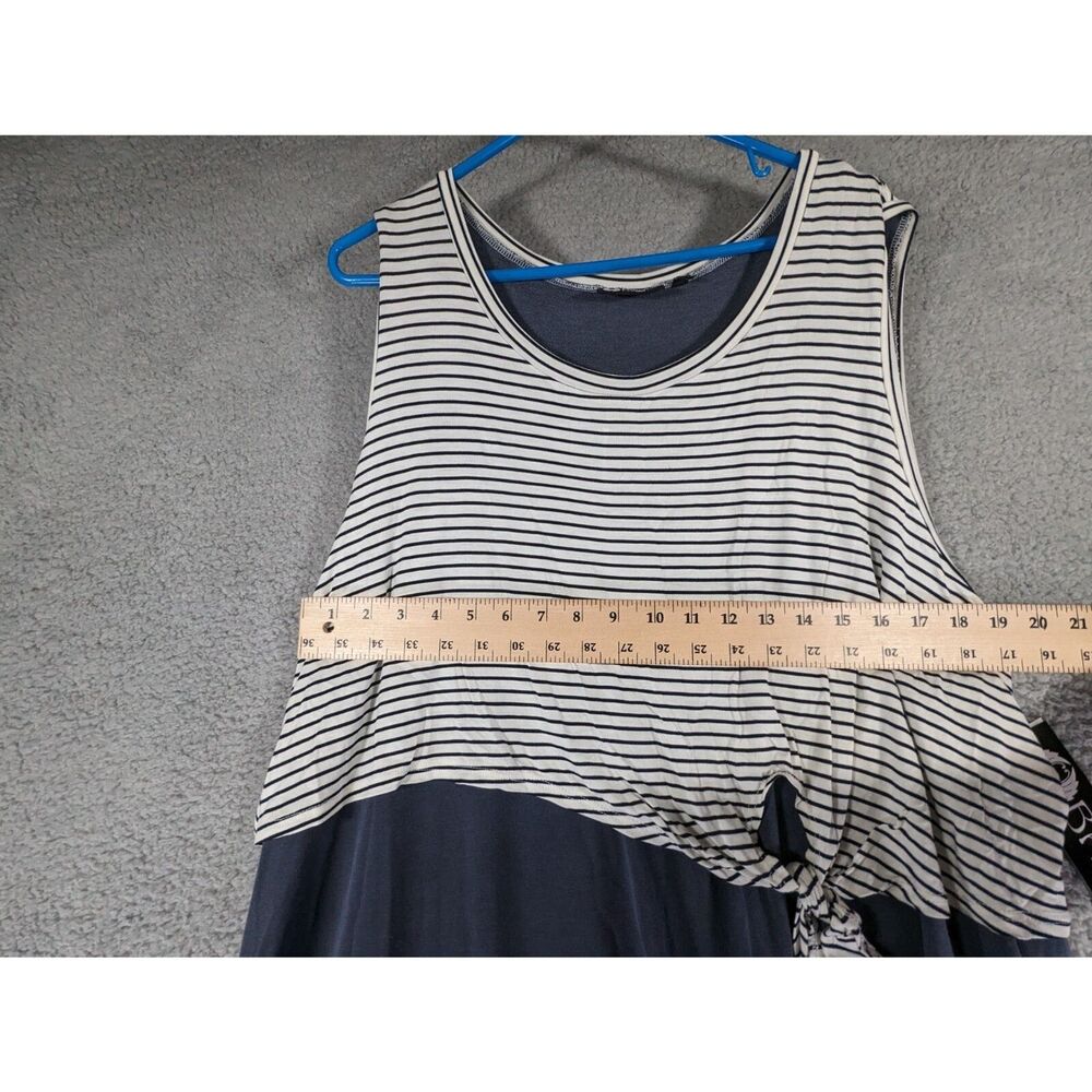 Baku Swimwear Coverall Womens Size 3XL Navy White Stripe Dress NEW - Picture 4 of 4